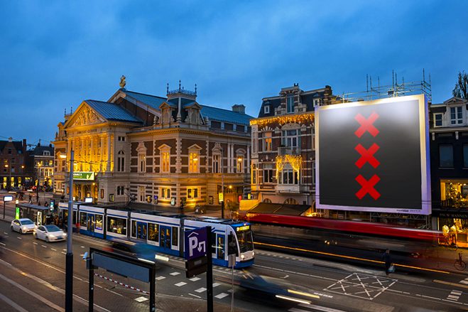 Steigerdoekreclame in Amsterdam niet meer mogelijk per 1 januari 2021