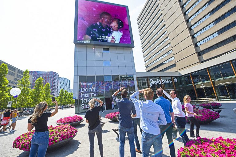De Samsung Slow-mo experience store Rotterdam