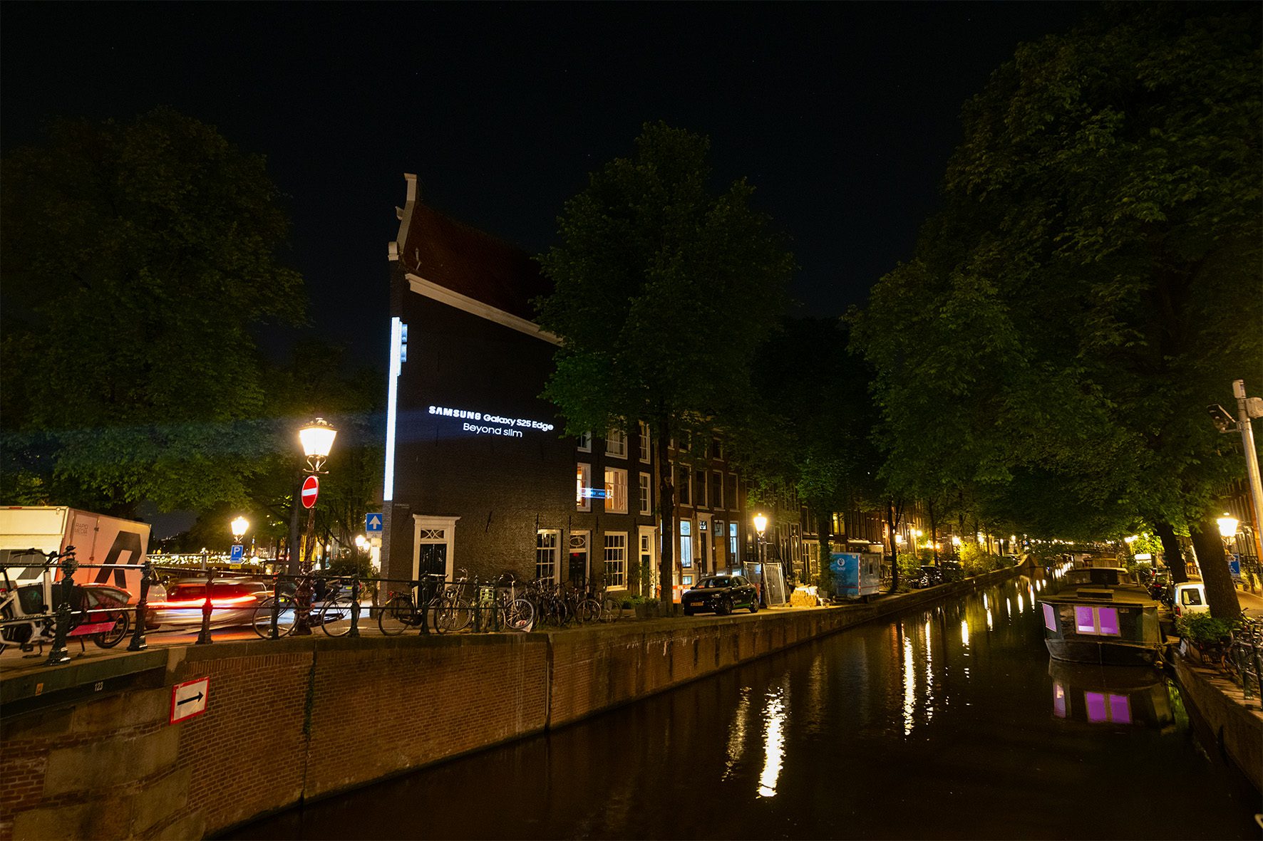 Samsung video mapping Bloemgracht