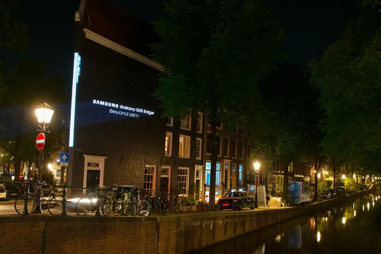 Samsung video mapping Amsterdam