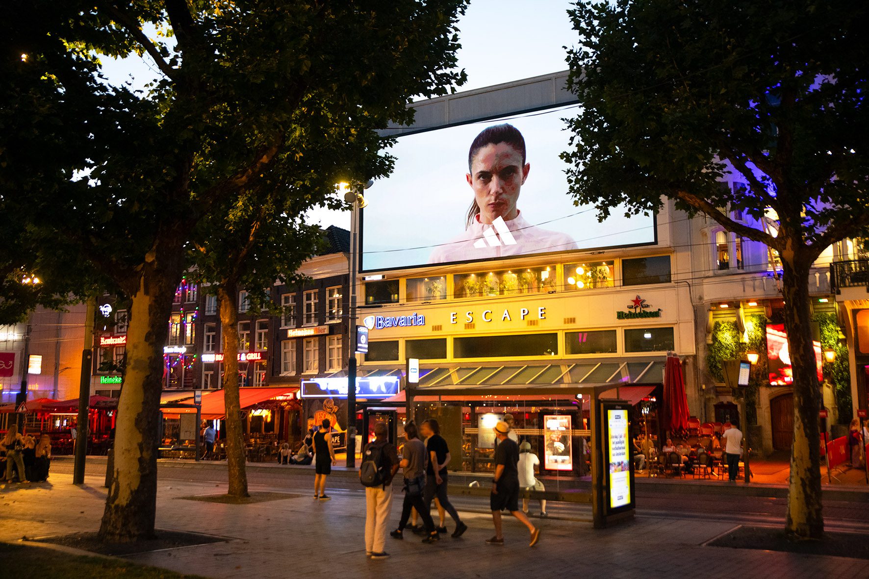 Adidas Amsterdam digital out of home