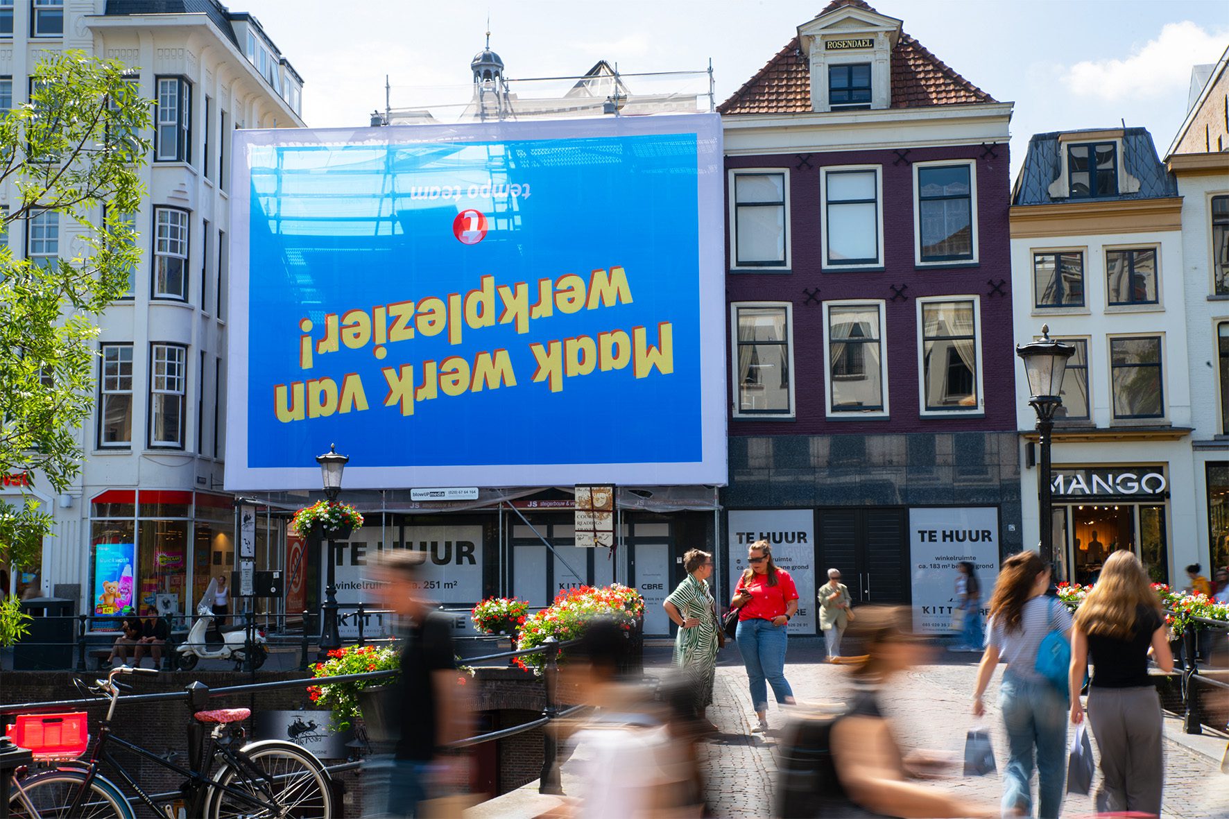 Tempo Team Oudegracht buitenreclame