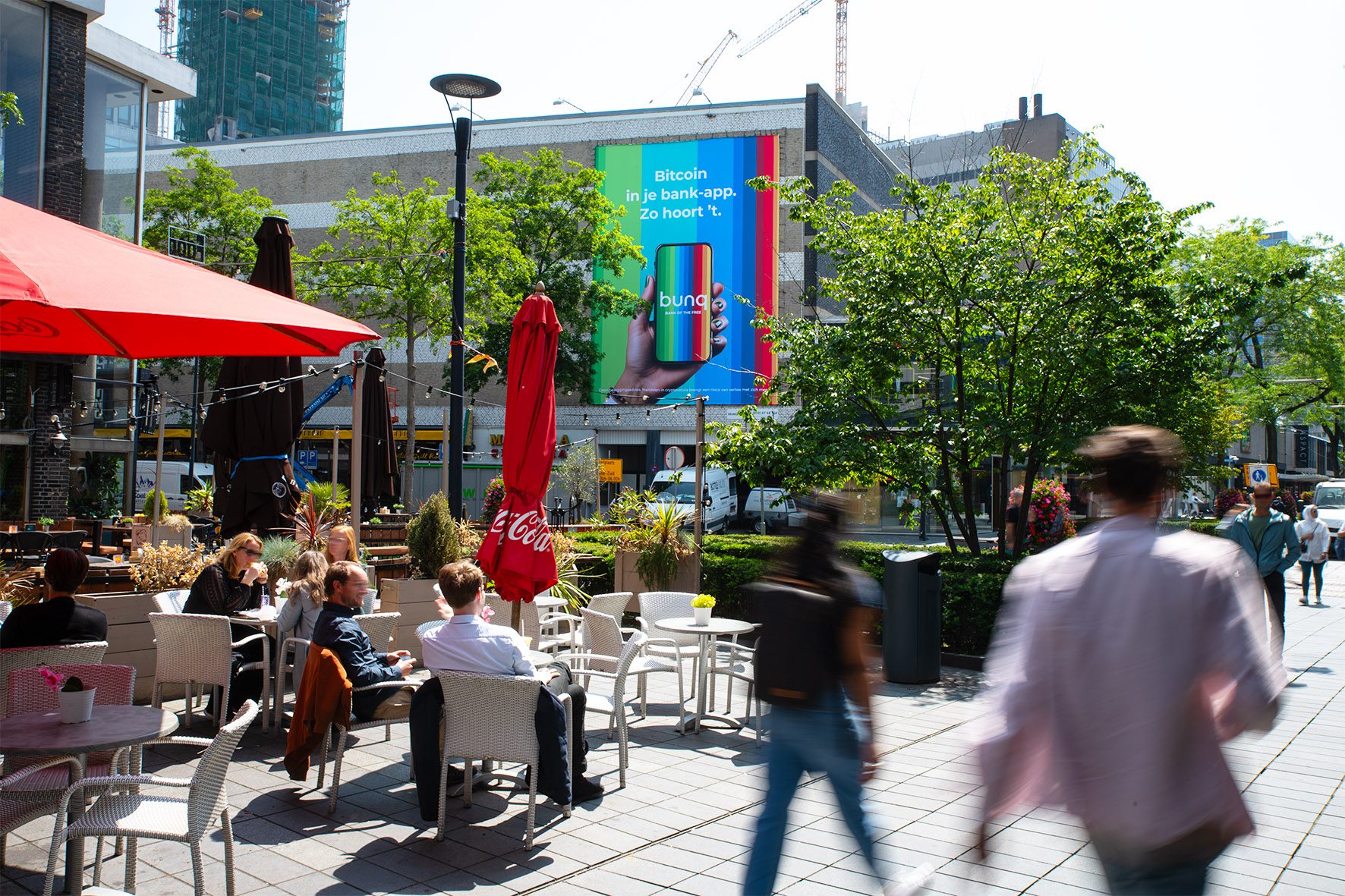 Bunq buitenreclame Rotterdam