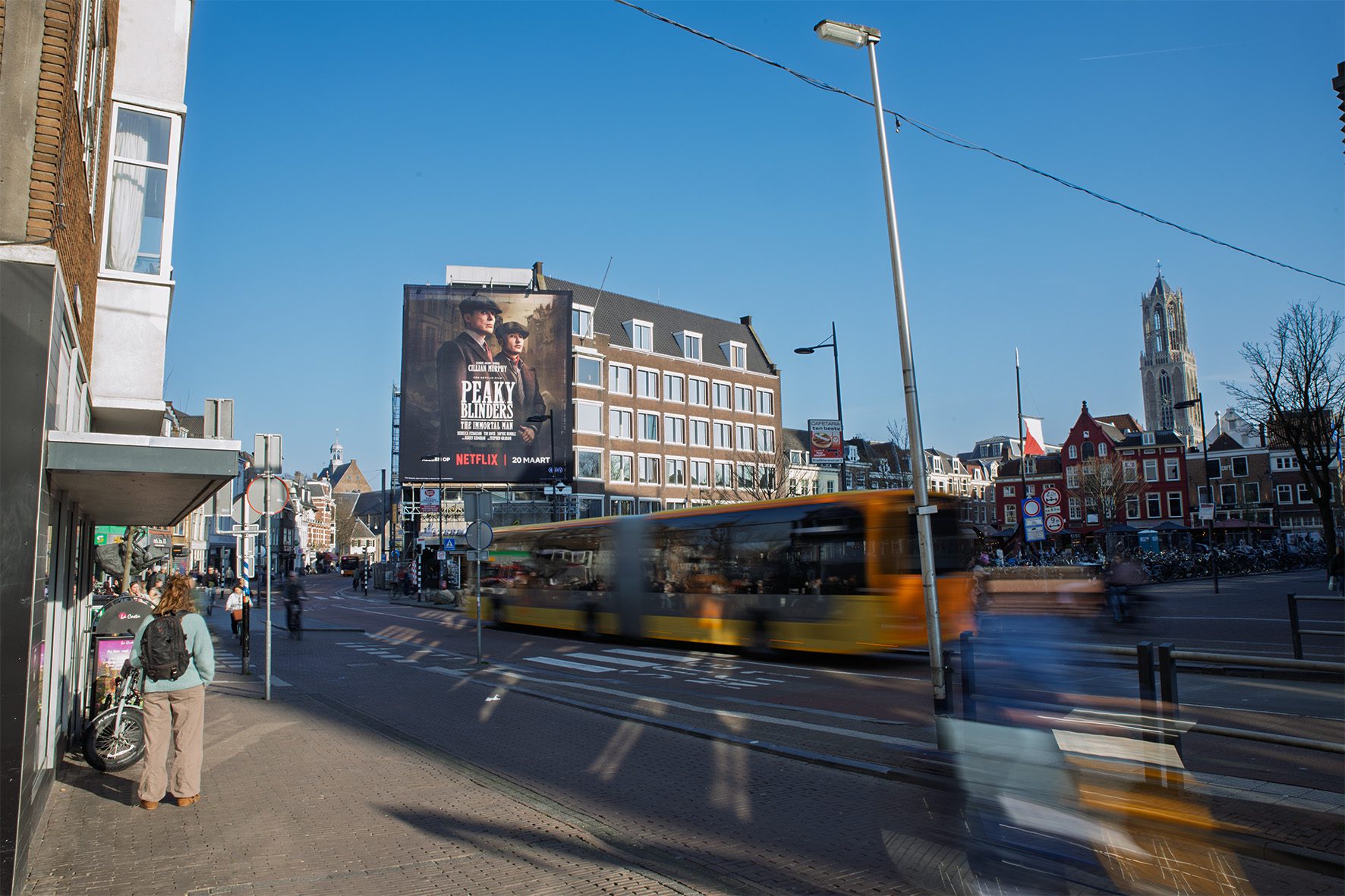 Steigerdoek reclame Utrecht Netflix