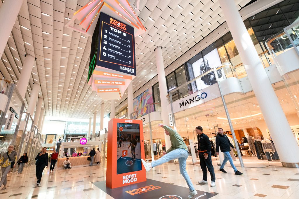 Basic-Fit augmented reality OOH campagne Utrecht