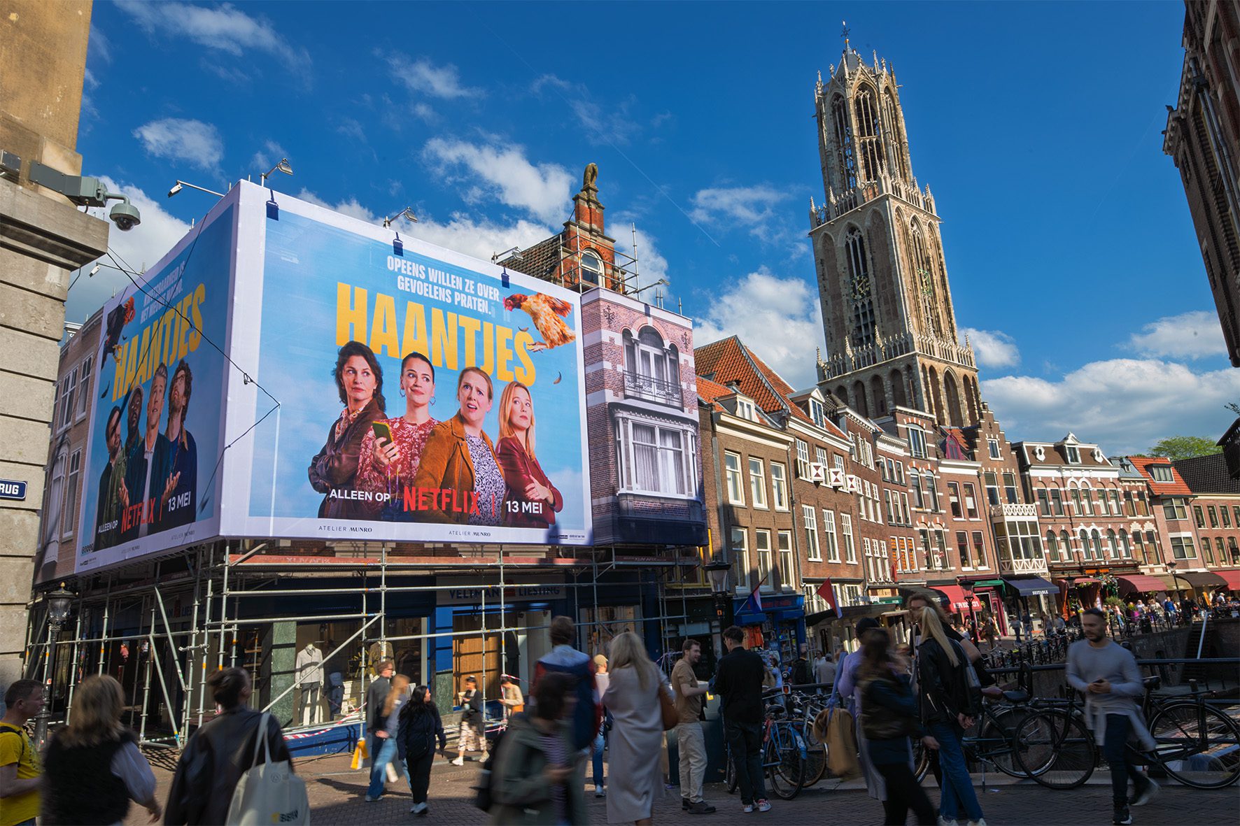 Netflix steigerdoekreclame Utrecht
